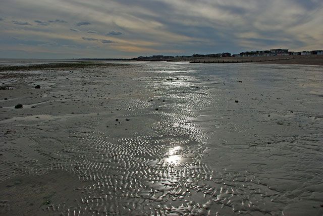 Low tide on the beach, Rustington