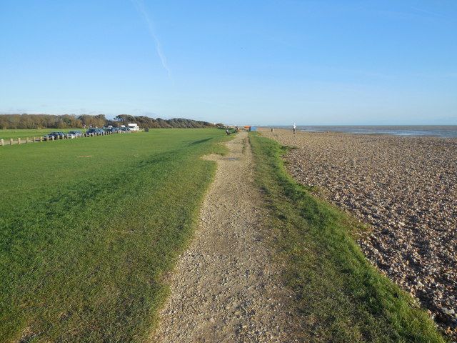 Path by beach at Ferring