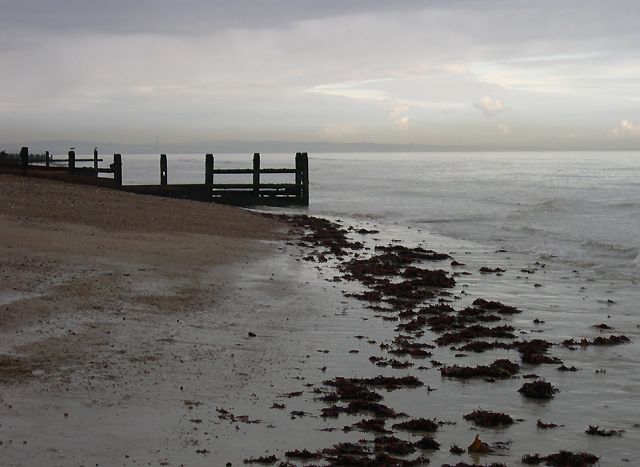 Worthing seashore in West Sussex