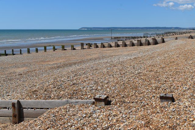 Bexhill-on-Sea: West Parade from the beach