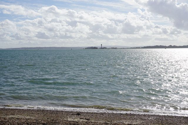 The edge of Southampton Water opposite Calshot