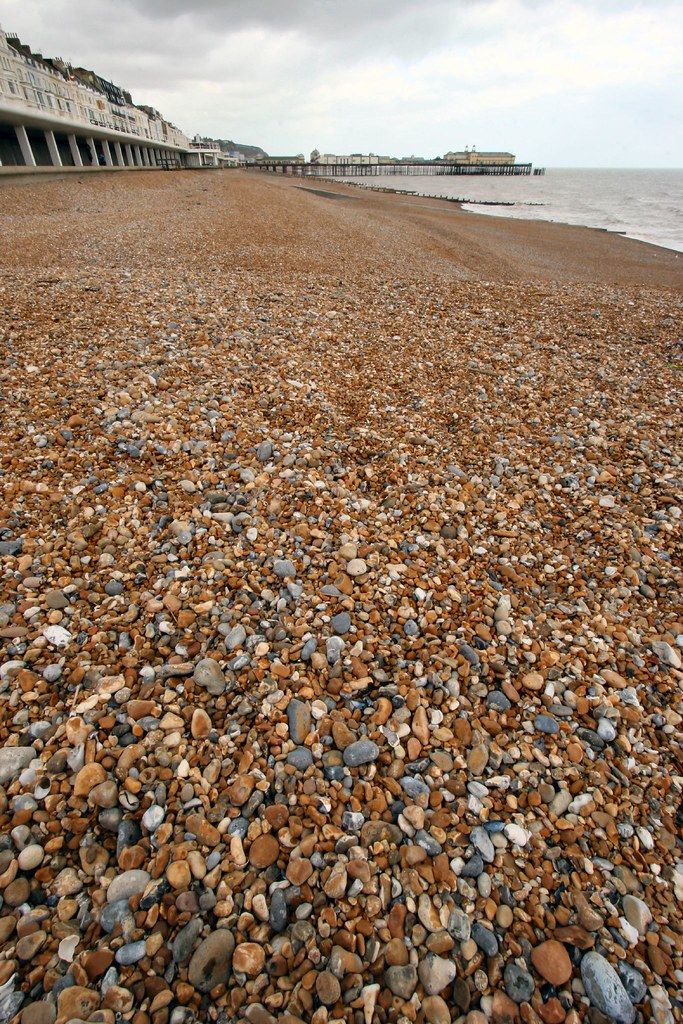 Hastings has a pebble beach...