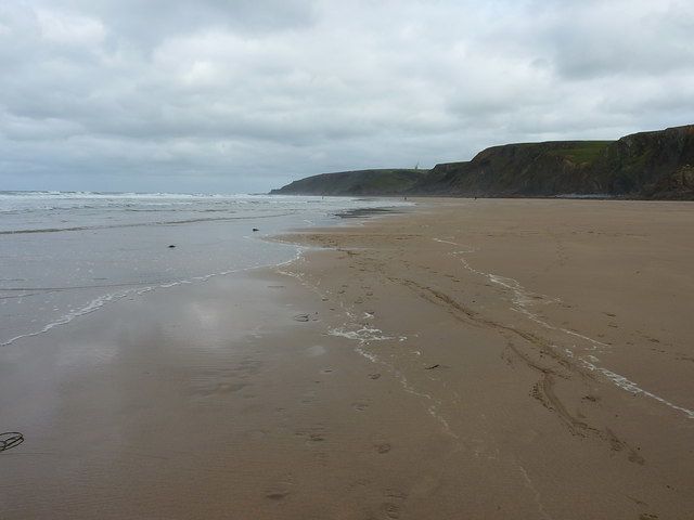 Low tide on Sandy Mouth Beach