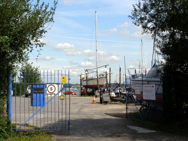 Shore Road gateway to Hythe Sailing Club