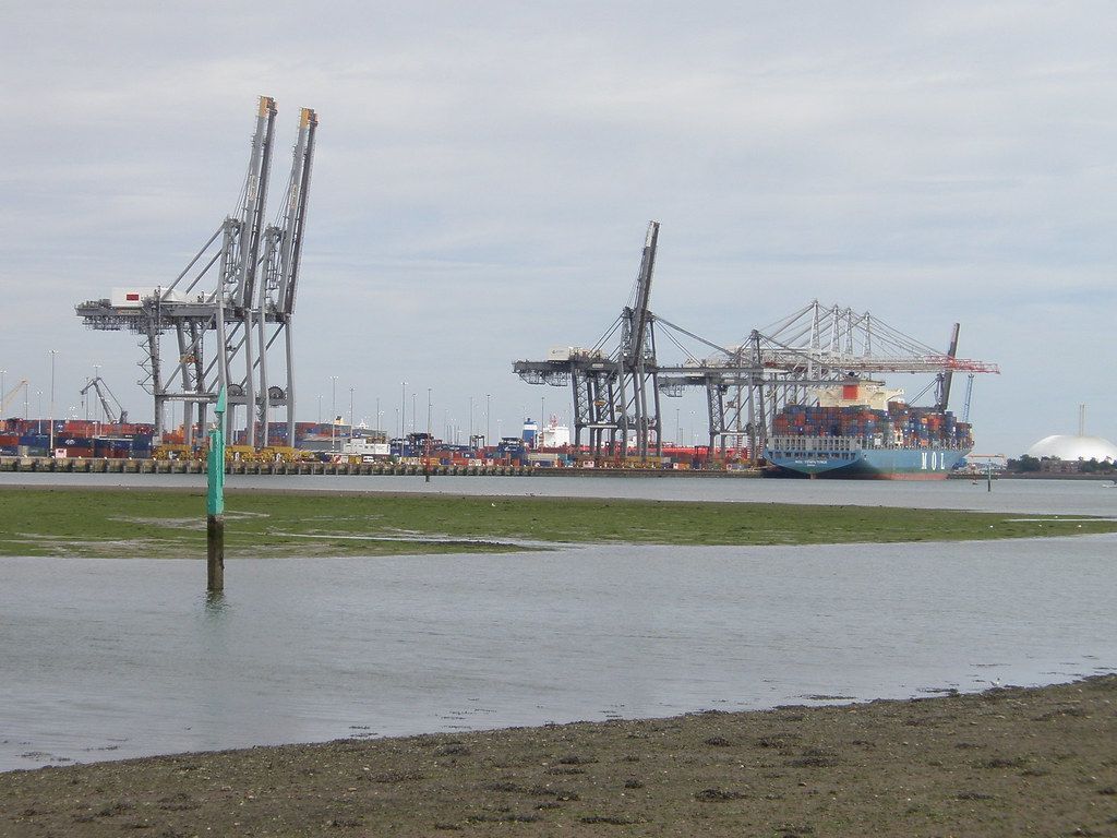 Container Port. Southampton.