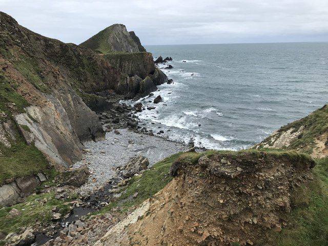 Spectacular cliffs and bay