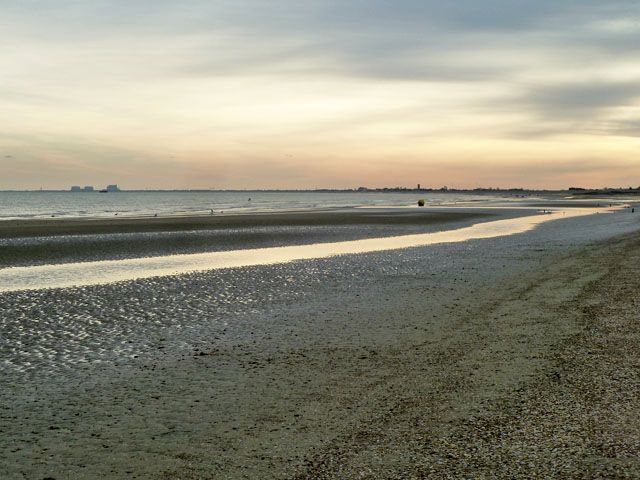 Evening on the beach, Dymchurch