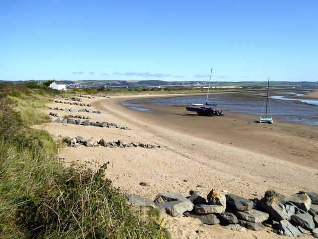 Broad Sands beach at the southern tip of Braunton Marsh