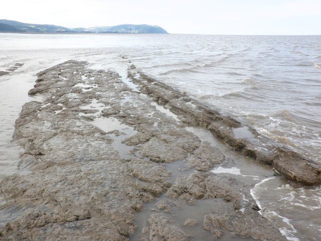 Wave-cut platform, Blue Anchor Bay