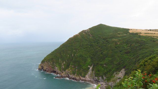 Little Hangman from a ship at anchor in Combe Martin Bay