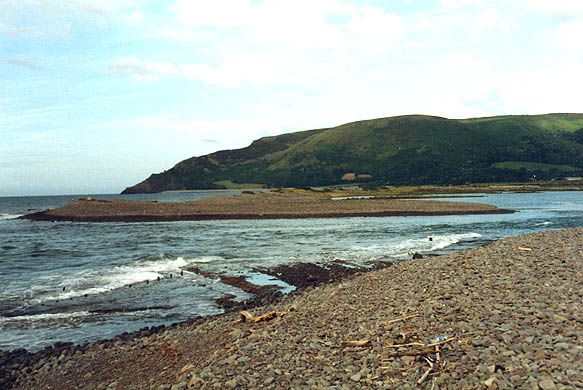 Breach in shingle ridge, Porlock