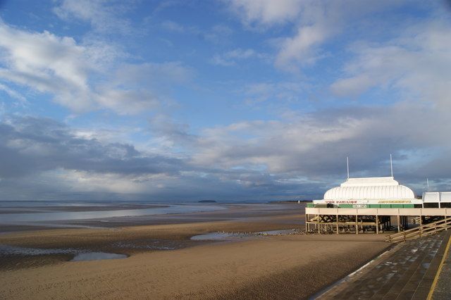Across the beach at Burnham on Sea