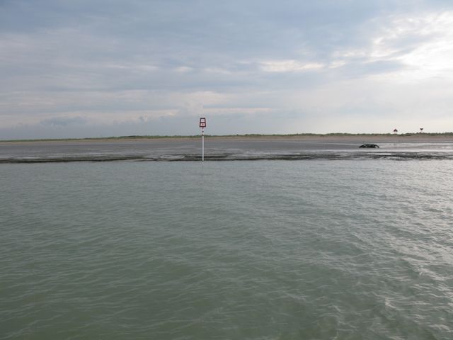 Mud and sand bank of the River Stour