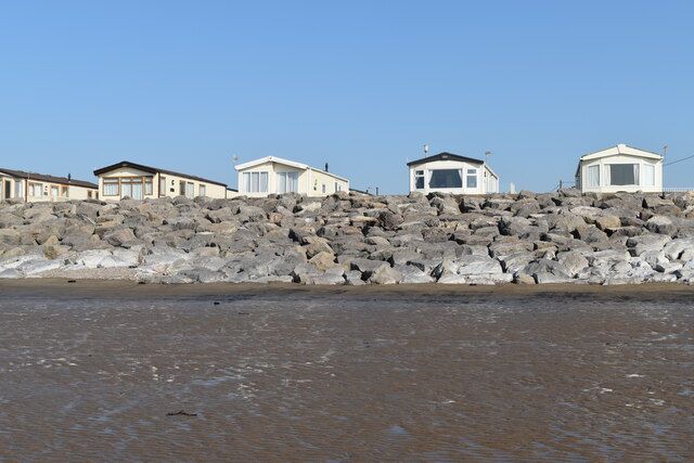 The beach by Brean Farm Caravans