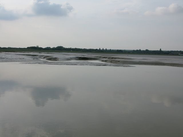 The mud and sand of Pegwell Bay