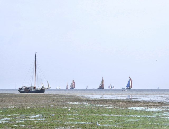 The Dutch barge 'Johanna' stranded off Shellness (1)