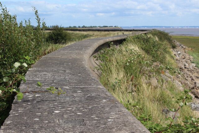 Foreshore beyond sea wall