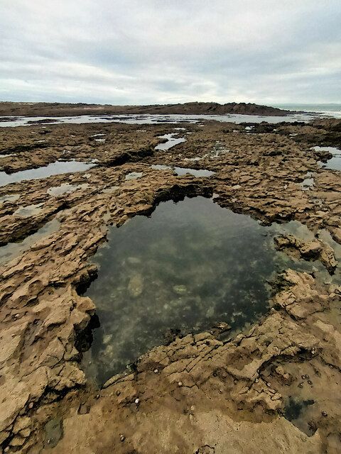 Rock pools near Porth Einon