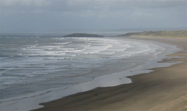 Breakers on Rhossili Beach