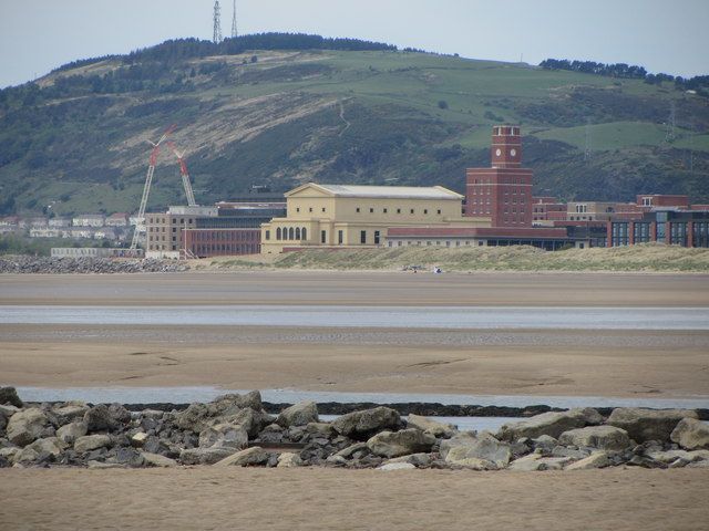 View towards Crymlyn Burrows across Baglan Bay