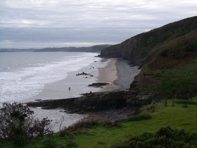 Beach west of Telpyn Point