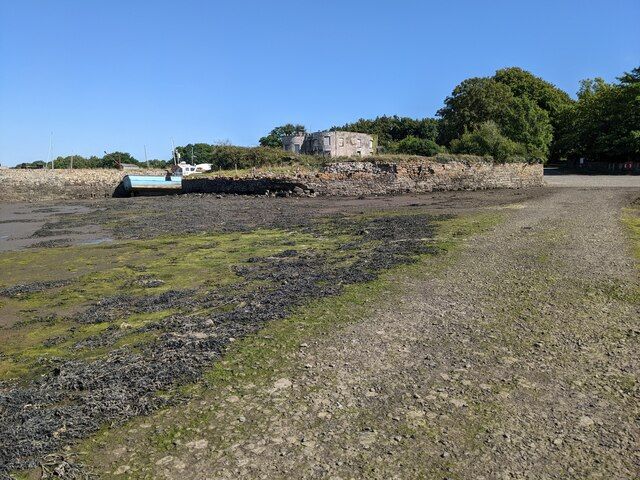 Looking towards the rather strange building on the Eastern Cleddau shore