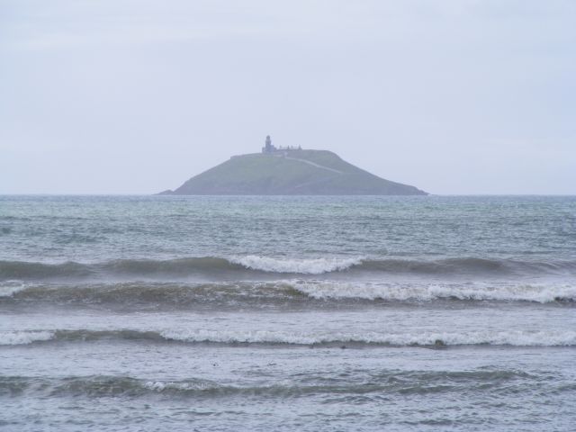 Ballycotton Island from Garryvoe strand