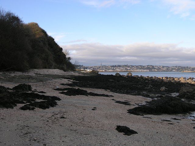 Secluded beach near Ringaskiddy