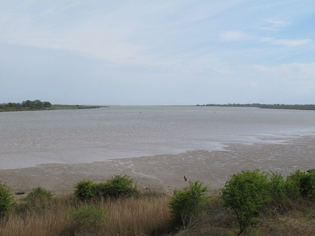River Colne, from Geedon Bay Hide, Fingringhoe Wick