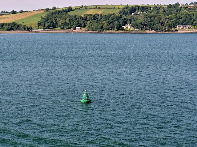 Starboard Buoy Number 13 and the Shore of Great Island