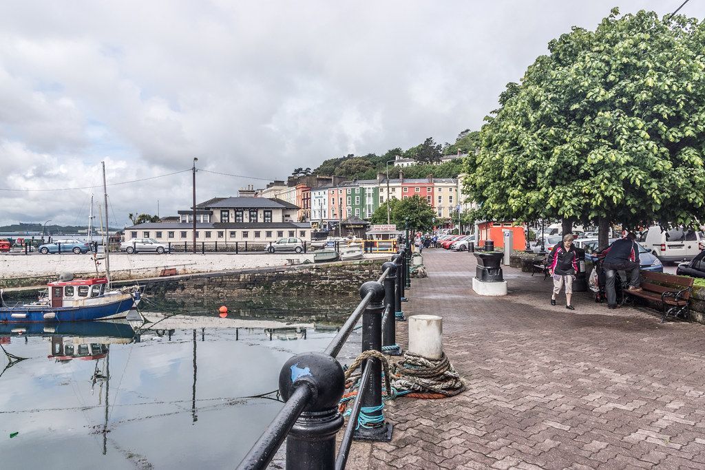 Cobh  (pronounced Cove) dominates Cork Harbour one of the largest natural harbours in the world