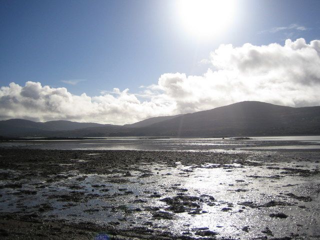 Coss Strand, Templenoe, looking south towards the Beara Peninsula