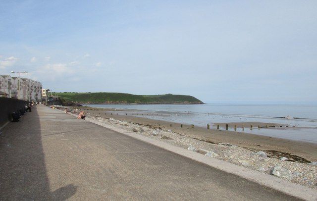 Youghal beach and the mouth of the River Blackwater