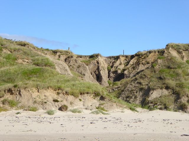 Cliff erosion at Whiting Bay