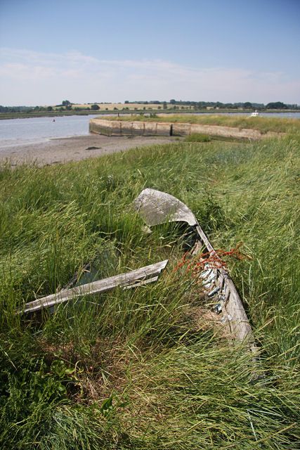 Old boat near Methersgate Quay