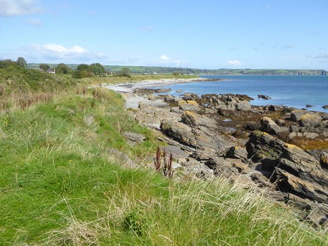 Rocky shore at Ballynacourty
