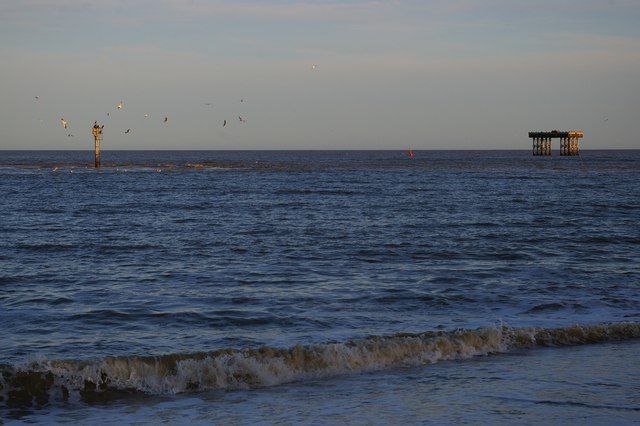 Offshore towers, Sizewell nuclear power station