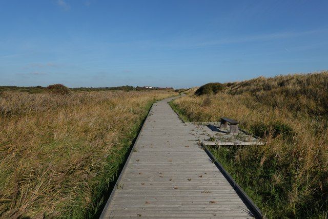 Beach at Minsmere Sizewell B power station in distance
