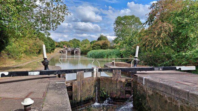 Lock 17 on the Grand Union Canal at Bascote