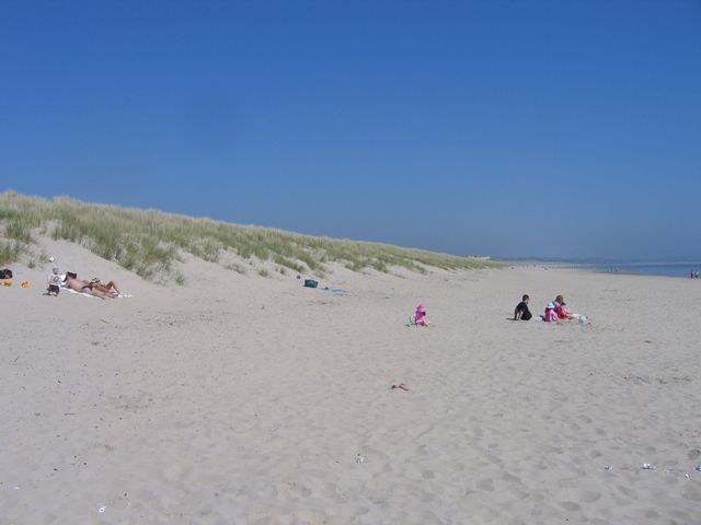 Curracloe dunes and beach along Wexford Bay