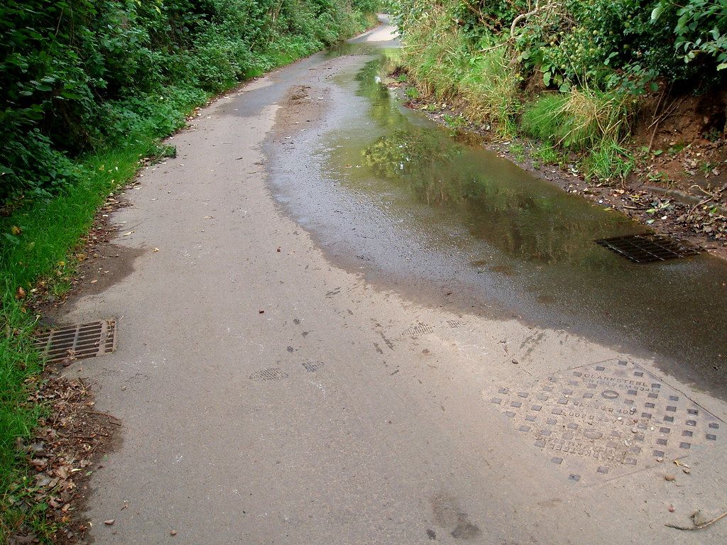 Coventry's River: The Beginning: Brook flowing down Watery Lane