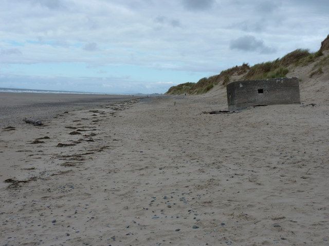 Pillbox at the dune front
