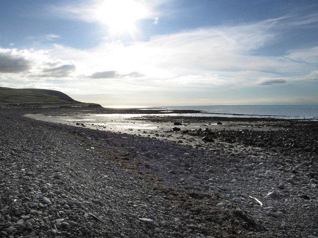 The beach near Borthwen farm
