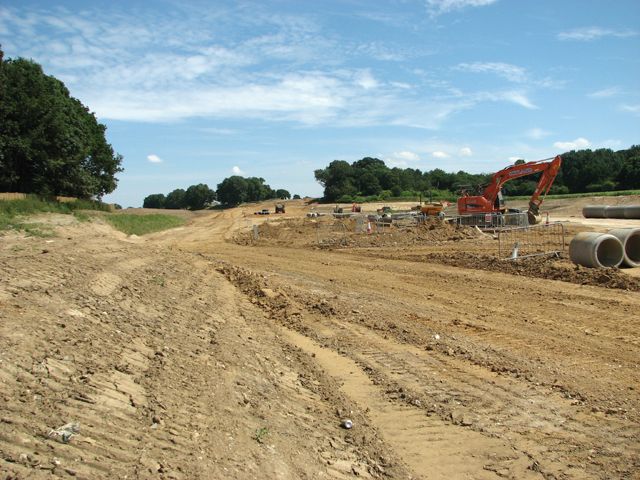 View across Fir Covert Road