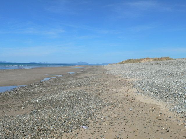 The beach at Llanenddwyn