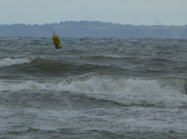 Marker buoy off Harlech Beach