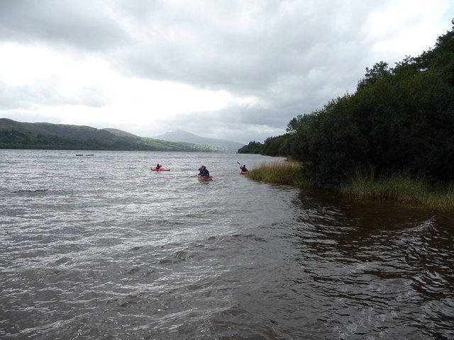 View along the shore of Llyn Tegid / Bala Lake.