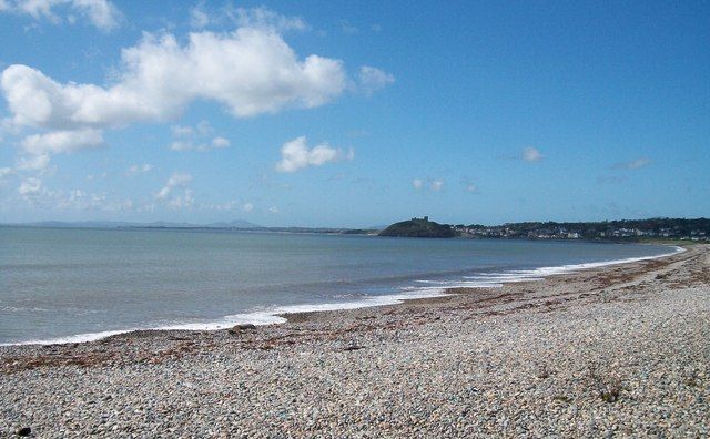 Shingle beach east of Criccieth