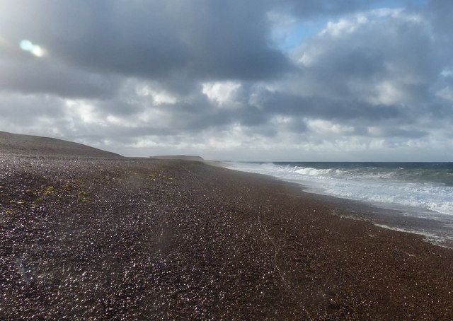 Shingle beach at Kelling Hard