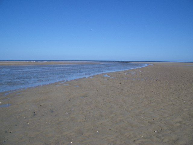 Mouth of the River Burn in Holkham Bay
